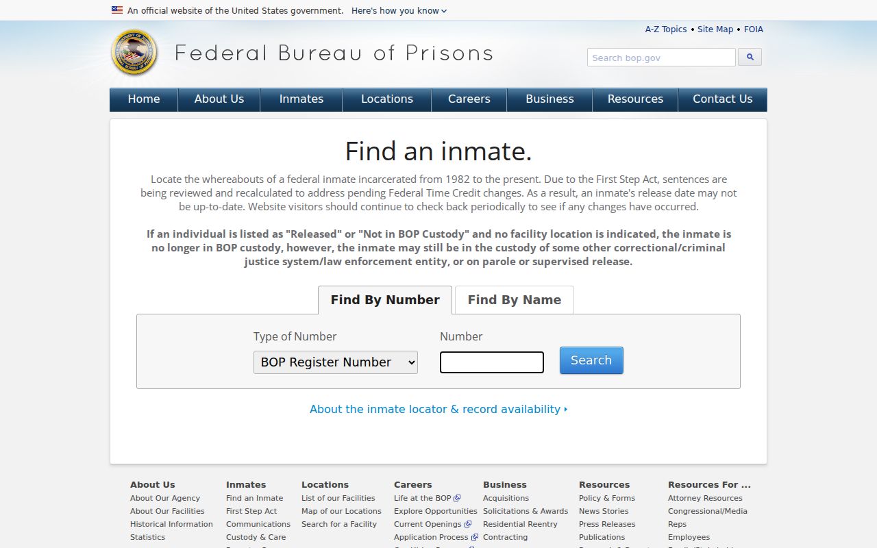 Clayton criminal history federal inmate locator
